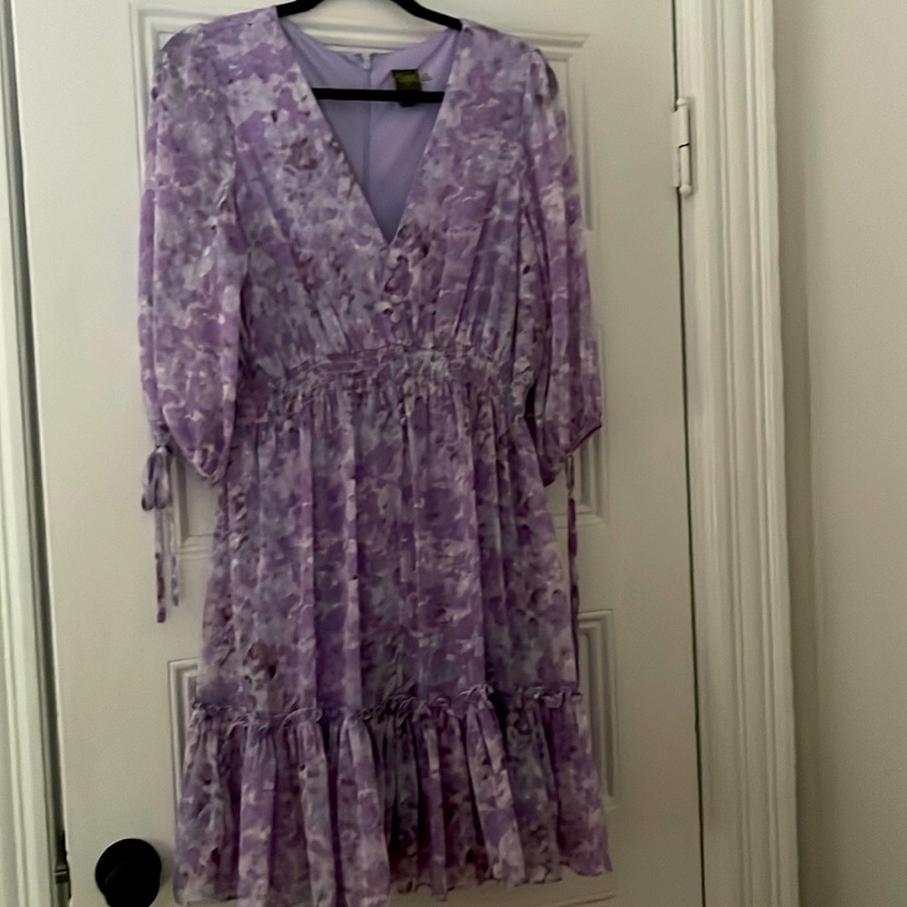 Taylor Purple Ruffle Dress